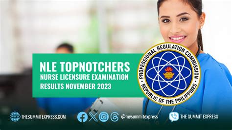 nle result november 2023|November 2023 Nursing Board Exam Results: NLE Passers and .